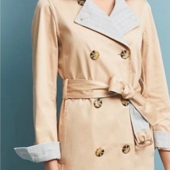 NWOT Anthropologie size XS trench coat - Picture 2 of 14